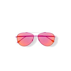 π©·ππππππ ππππππ Pink Mirror Aviator Sunglasses